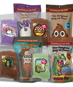 Build a bundle with The original bag of poo® The original bag of poo variety packs save 40% per bag when you buy 5 or more. So many great characters, colors and flavors.