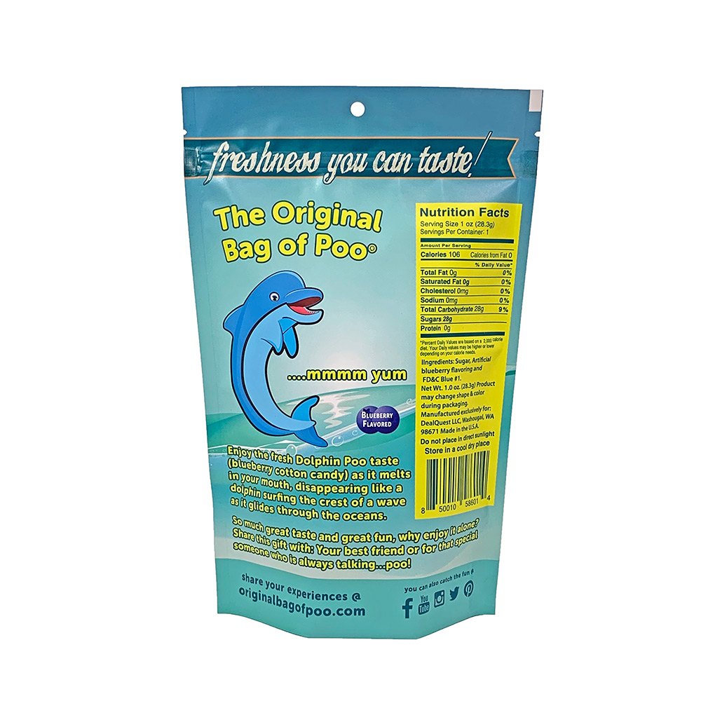 Original Bag Of Poo Product Dolphin Back