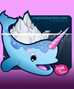 Original Bag Of Poo Product Narwhal Sticker