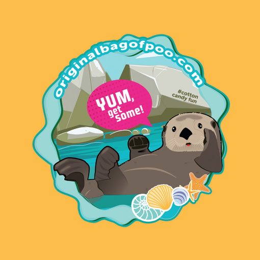 Original Bag Of Poo Product Otter Sticker