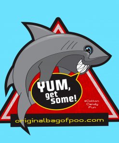 Original Bag Of Poo Product Shark Sticker
