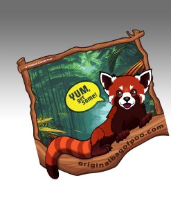 Red Panda durable indoor outdoor sticker